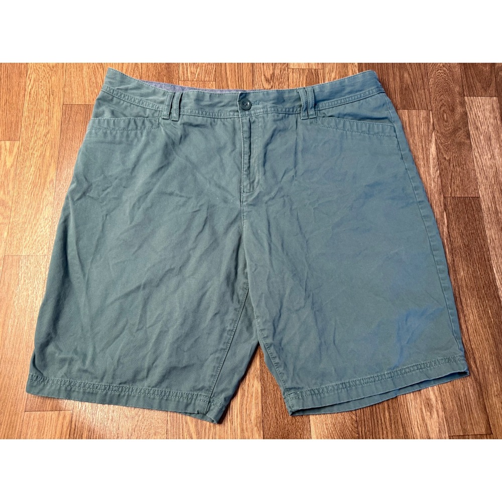 Eddie Bauer Legend Mens Teal Cotton Casual Hiking Utility Short Size 18 21307915
